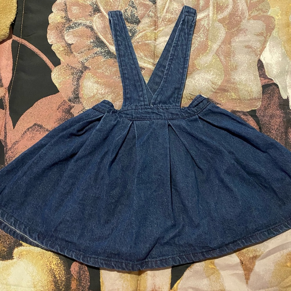 Toddler Girls Strap Suspender Skirt Overalls Dress